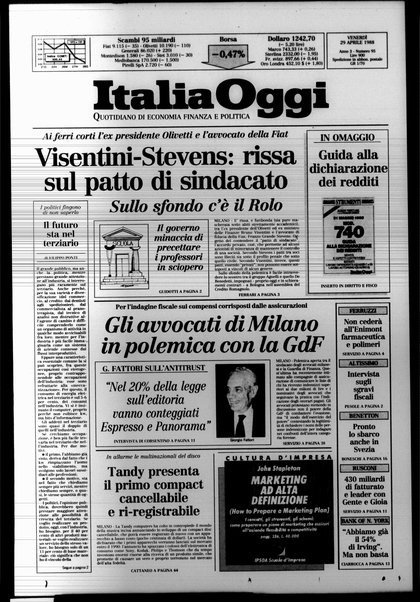 Italia oggi : quotidiano di economia finanza e politica